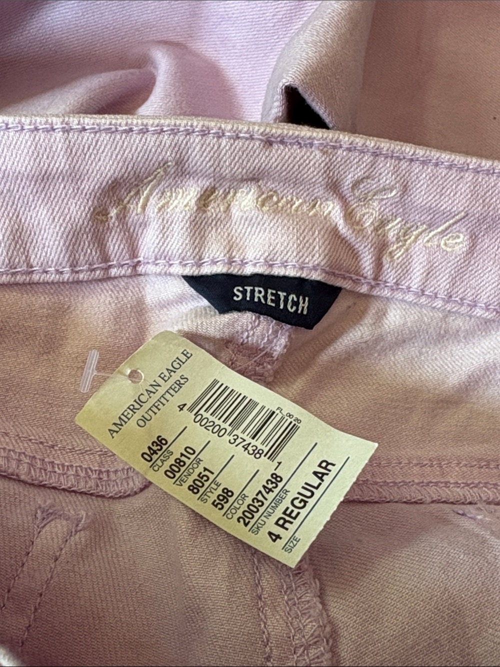American Eagle Outfitters Light Lavender Skinny Jeans Size 4, NWT - Picture 7 of 9